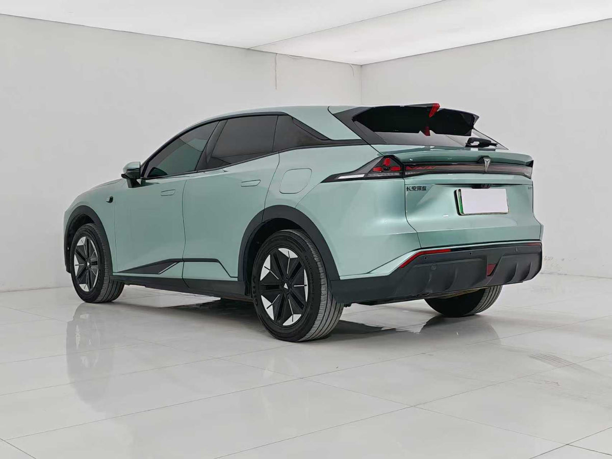 EV dark blue car, dark blue S07 2024 215Max extended range version, EXW price: $14,454